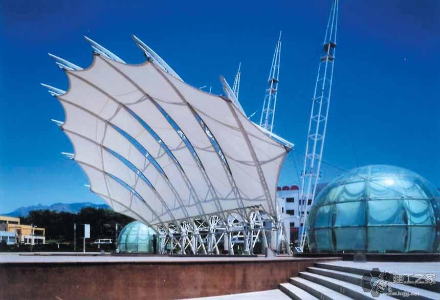 泰兴车棚膜结构网架